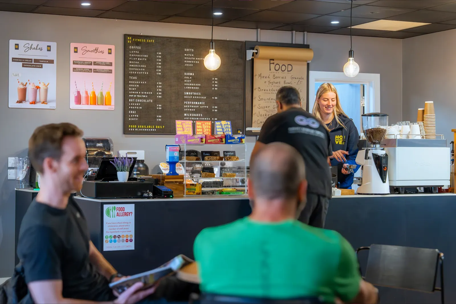 Members café counter