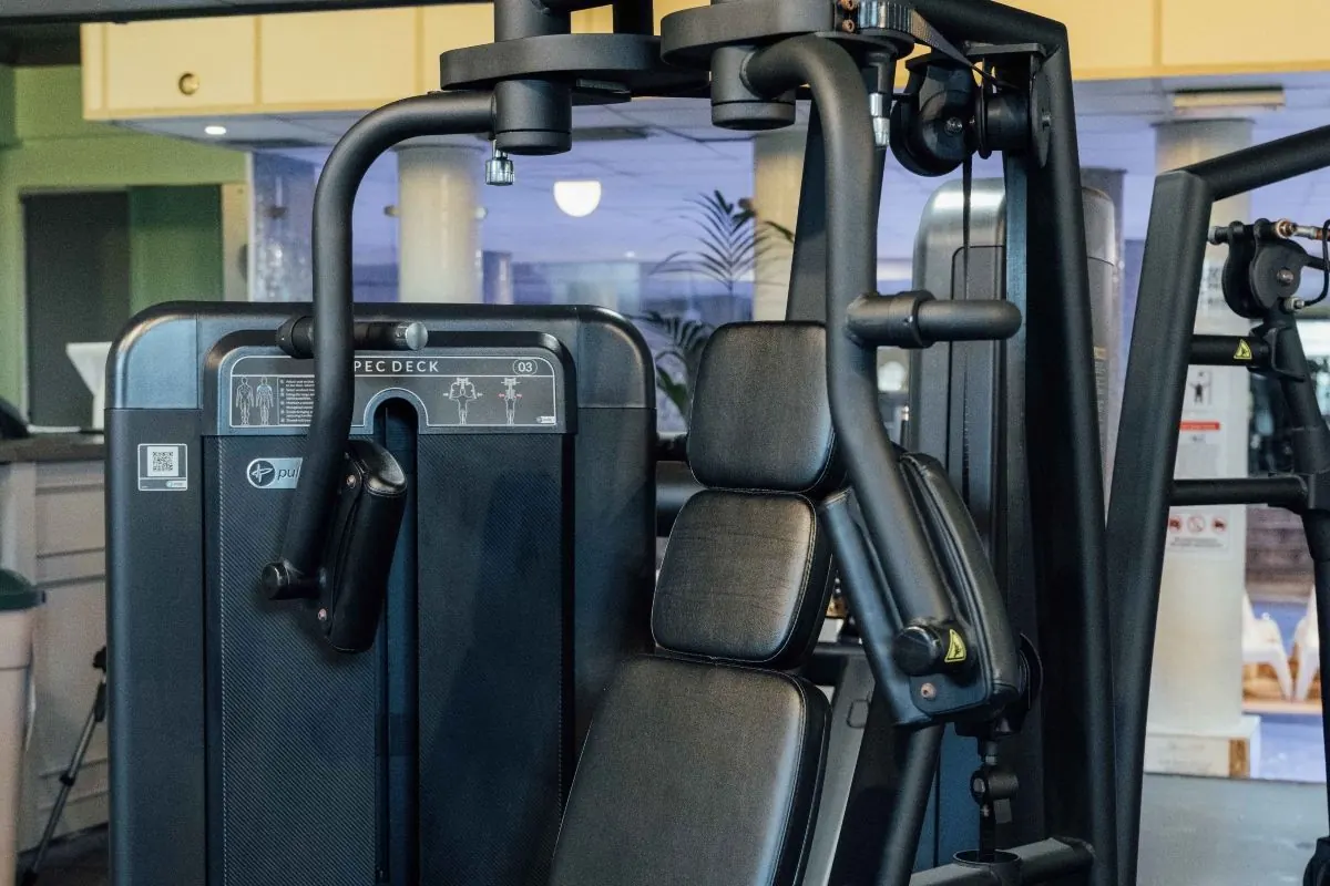 Weight machines in the leisure club